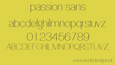 passionsans-font