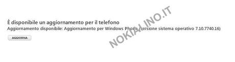 Aggiornamento firmware disponibile per Nokia Lumia 800 v7.10.7740.16