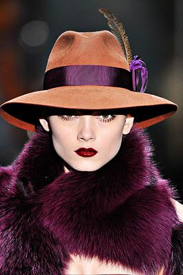 Gucci, i cappelli dell'Inverno 2011 2012