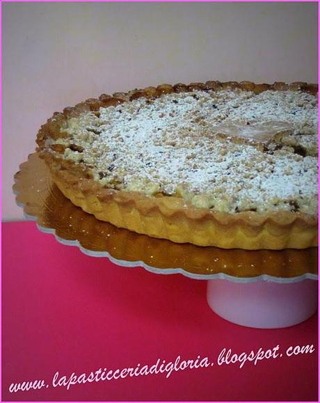 Crostata Crumble con marmellata di albicocche