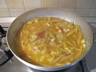 Penne risottate con patate e provola