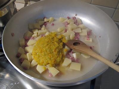 Penne risottate con patate e provola