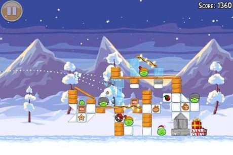 Aggiornamento Angry Birds : Gioca 25 nuovi livelli per le feste di Natale!