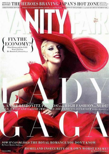 Lady Gaga's Bad Romance on Vanity Fair - January 2012 by Annie Leibovitz