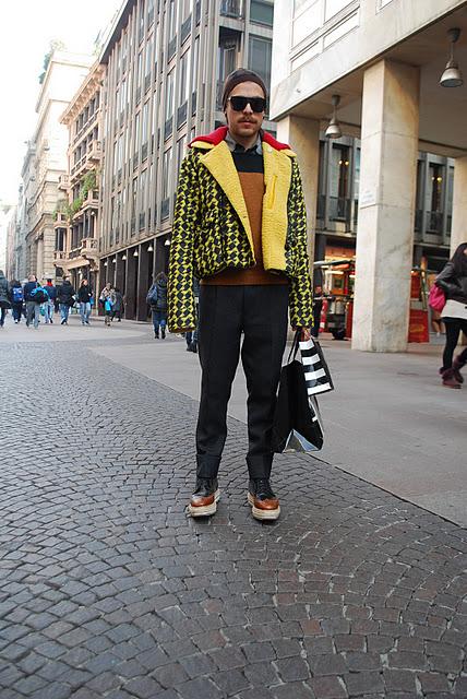 Milan Street Style :  Cool fall down jacket