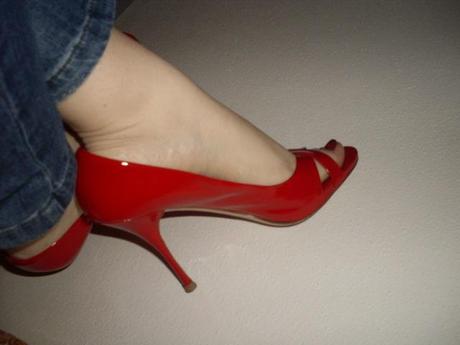 Shoeroom #35 MiuMiu red opentoe, le mie scarpette in vernice rossa ♡