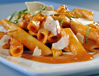 Ricetta della pasta con crema di peperoni gialli