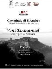 Veroli, Concerto di Natale Veni Emmanuel