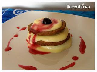 Canortino con crema pasticcera e amarene