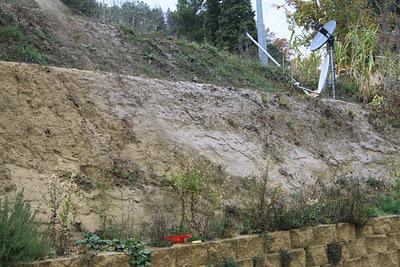 l'idrosemina della scarpata a Pierino