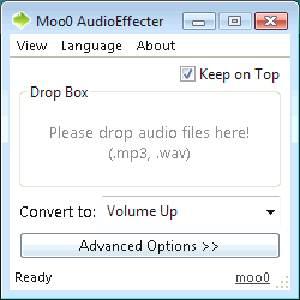 Moo0 AudioEffecter aggiungere effetti e regolare file audio