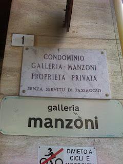 Galleria Manzoni è un problema nero