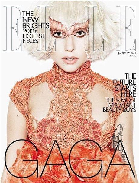 Lady Gaga for ELLE UK, January 2012 Issue