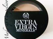 Body Shop fondotinta compatto crema Extra Virgin Minerals, review.