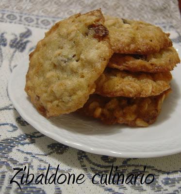 Cookies ai fiocchi di  avena e uvetta