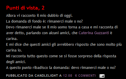 [Un post compilativo] La luce negli occhi (mi fa fastidio)