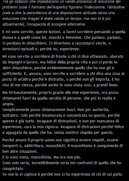 [Un post compilativo] La luce negli occhi (mi fa fastidio)