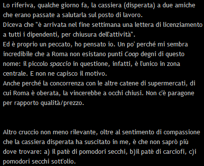 [Un post compilativo] La luce negli occhi (mi fa fastidio)