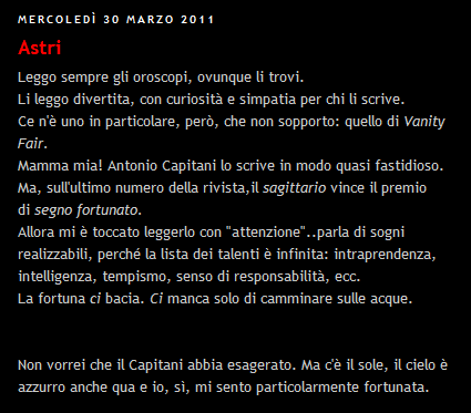 [Un post compilativo] La luce negli occhi (mi fa fastidio)