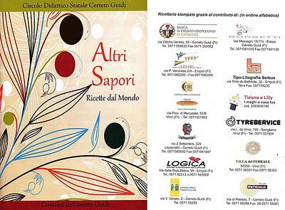 “Altri sapori”. Sabato prossimo, a Villa Petriolo, la presentazione del ricettario a cura del Circolo Didattico di Cerreto Guidi