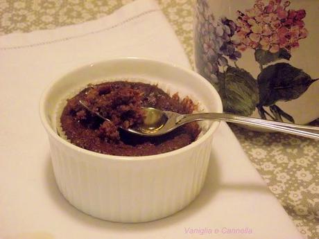 Muffin con riduzione di balsamico al cioccolato e sciroppo d'Agave