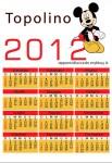 calendario 2012, calendario topolino, topolino 2012, topolino, imparare con topolino