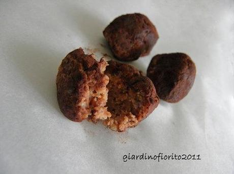 Tartufi di castagne e cioccolato