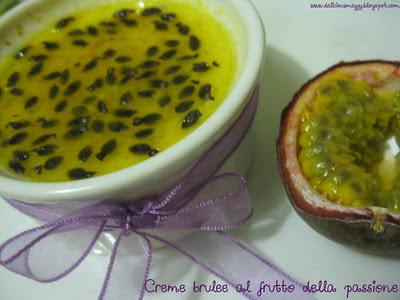 Creme brulèe al frutto della passione