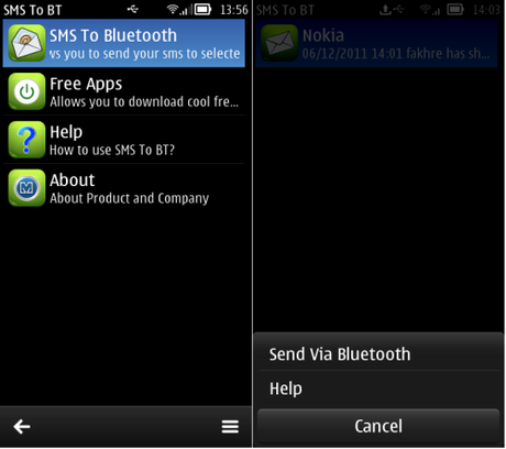 SMS to Bluetooth Gratis per Smartphone Nokia Symbian : Download