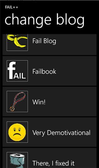 Fail++ 2.0 per Windows Phone