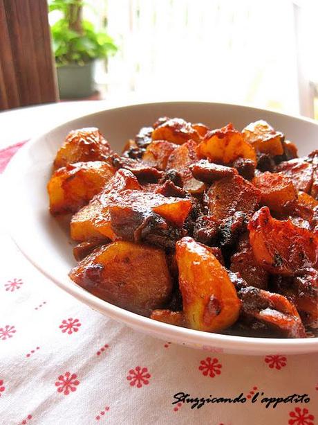 Patate e funghi alla paprika