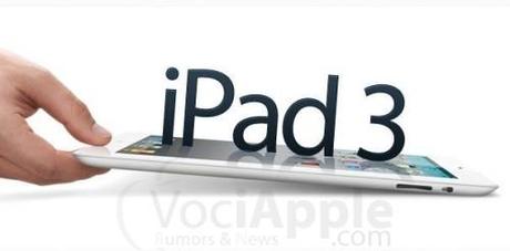 iPad 3 potrebbe esser presentato a febbraio 2012 con display retina e risoluzione doppia rispetto all’attuale