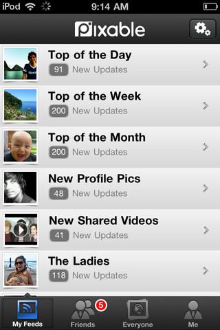 App Pixable (Resta sempre aggiornato con le ultime foto dei tuoi contatti Facebook)