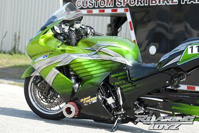 Kawasaki ZX-14 Turbo Drag Bike by Roaring Toyz