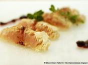 frutta pesce: Tagliata palamita salsa agrodolce frutti bosco.