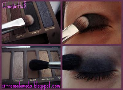 Urban Decay makeup collection : NAKED look - smoky eyes