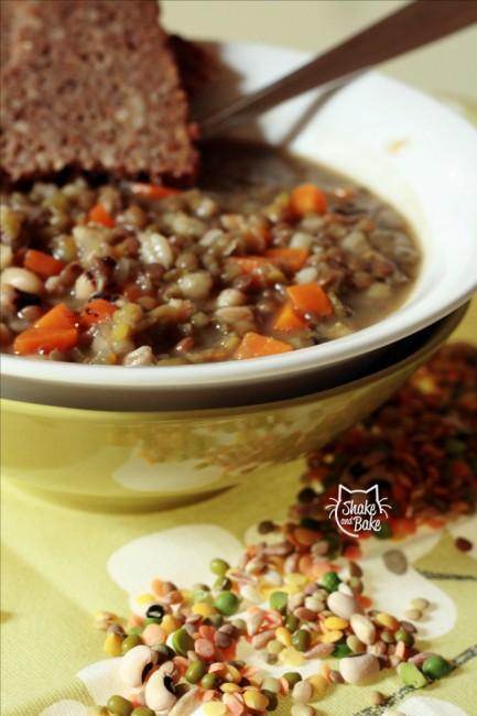 Zuppa di lenticchie e farro