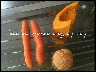 RICETTA CENTRIFUGA: zucca,carota,mandarino