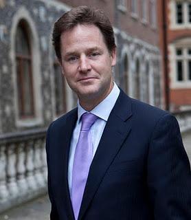 NICK CLEGG, VICE PREMIER BRITANNICO, NON E' D'ACCORDO CON IL NO DI CAMERON