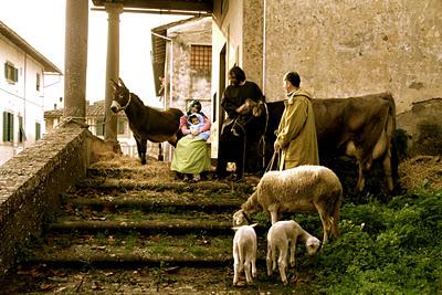 il backstage del presepe fotografico