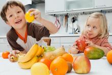 bambini frutta verdura