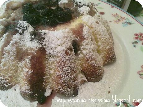 ...tortino di ricotta caldo con cuore di morici e...falsi prodotti biologici...