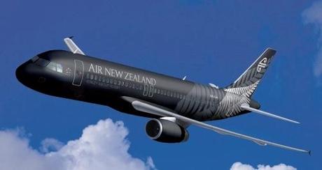 Un aereo tutto nero per gli All Blacks