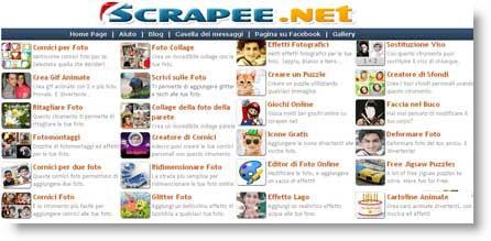 scapee Scrapee: Fotomontaggi ed Effetti di ogni tipo sulle vostre foto