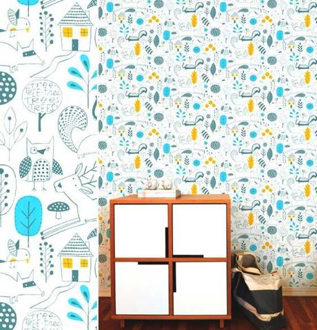 DEDICATI AI BAMBINI, I PATTERNS GIOCOSI E MONELLI NEI WALLPAPERS DI MUFFIN & MANI