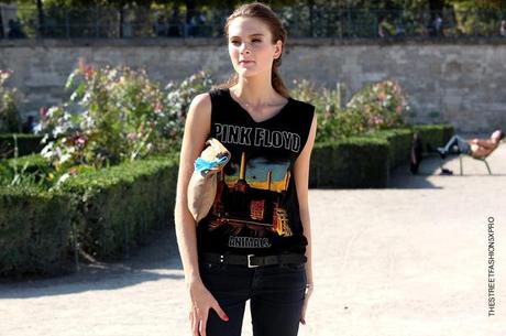 In the Street...Models Off-Duty...Jardin des Tuileries, Paris