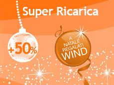 A Natale ecco la Super Ricarica di Wind