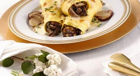 cannelloni ai funghi - ricette delle feste