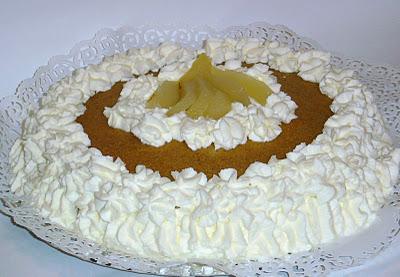 Torta ricotta e pere