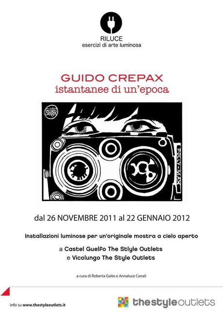 The Style Outlets lancia Riluce, la rassegna d’arte luminosa che debutta con un omaggio a Guido Crepax